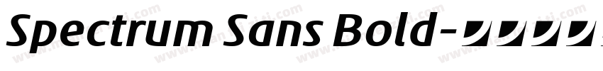 Spectrum Sans Bold字体转换